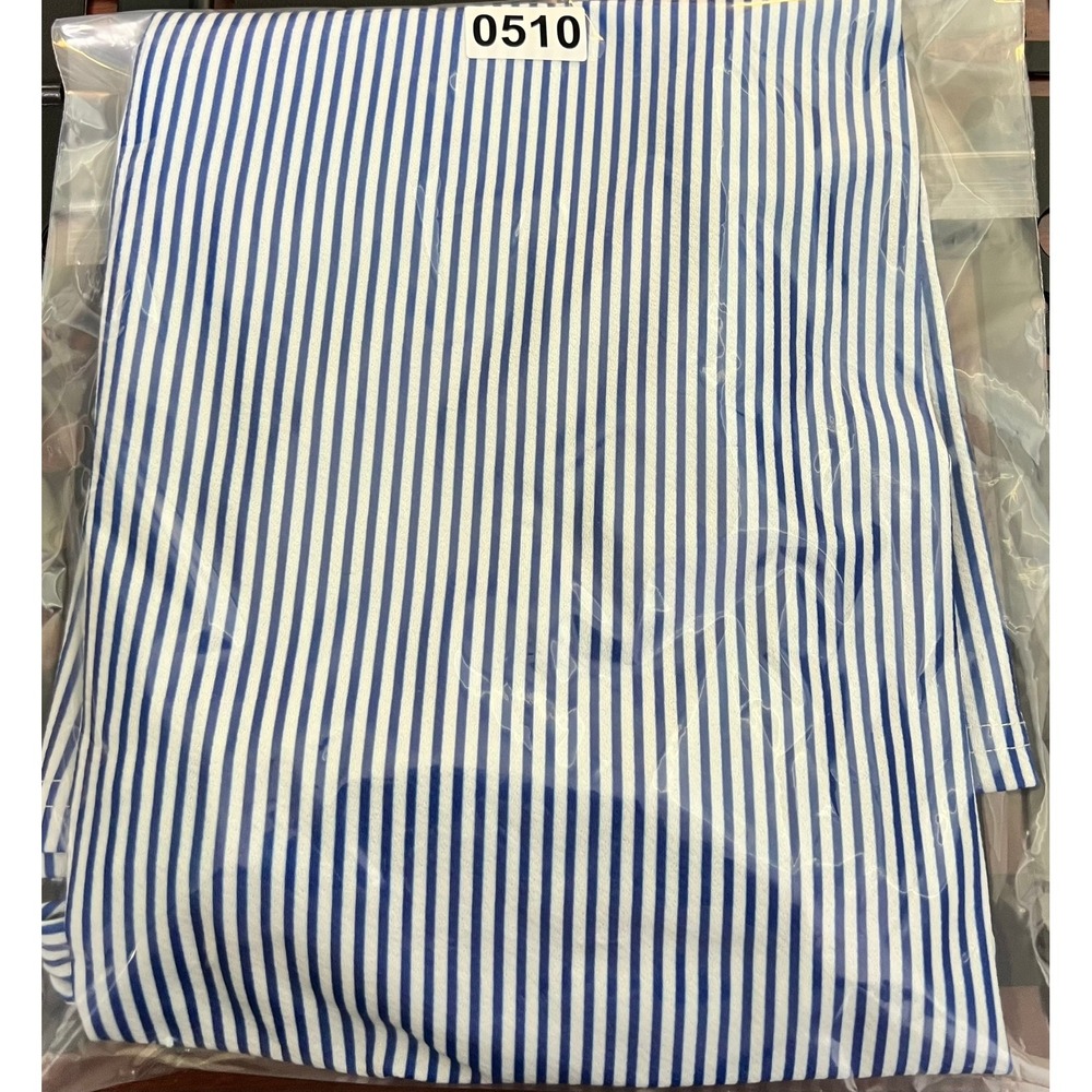 Womens Blue White Striped Button Front Midi Sundress Pockets Smocked Back XL - Picture 10 of 10